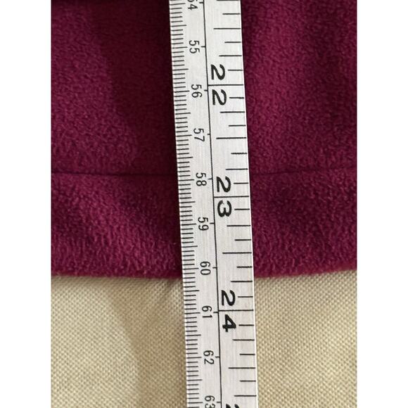 LANDS END Women's Full Zip Cranberry Fleece Jacket Size S (6-8) Soft Outdoors - Picture 10 of 10